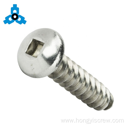 Square Drive Pan Head Stainless Steel Self-tapping Screw